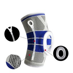 Joelheira Compressao Ortopedica Gel Silicone Suporte Patela Joelho Perna Atletismo Corrida Futebol - 11