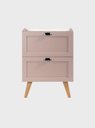 Ver imagem 1 de Gabinete para Banheiro 60cm Retro MDF Rosa Milano - On Móveis