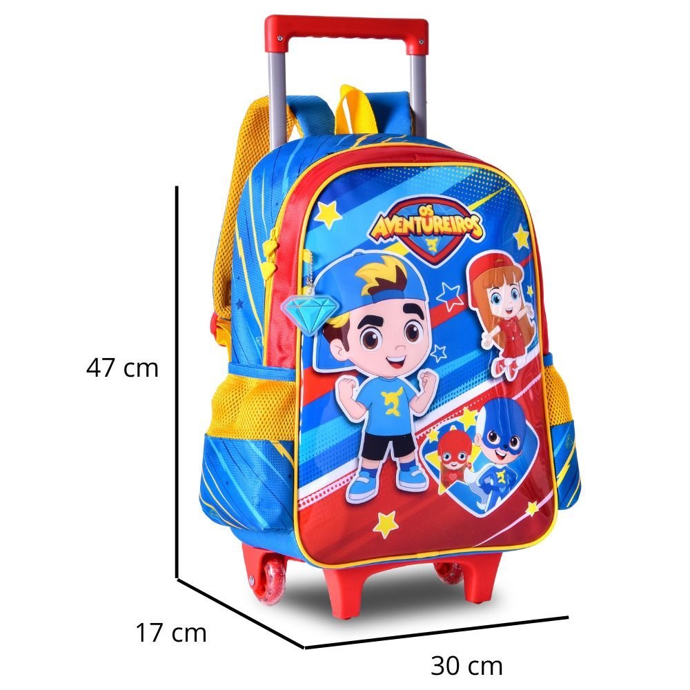 Mochila Infantil de Costas e Rodas Aventureiros Clio - 2