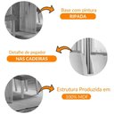 Ver imagem 2 de Sala De Jantar Mesa 120cm Mdf Vidro Canto Copo 4 Cadeiras
