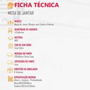 Ver imagem 3 de Sala De Jantar Mesa 120cm Mdf Vidro Canto Copo 4 Cadeiras