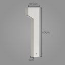Ver imagem 2 de Poste Balizador Branco Luminária Jardim 1 Foco P/ Mr11 St2766