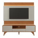 Ver imagem 1 de Painel Aros LED e Rack Ares 180cm para TV 65" 2 Portas 1 Gav:Naturalle/Off