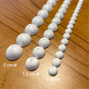 Ver imagem 3 de Rodameio Decorativo Bolinha 3d 2.0 | Boiserie Parede Vintage