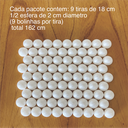 Ver imagem 2 de Rodameio Decorativo Bolinha 3d 2.0 | Boiserie Parede Vintage