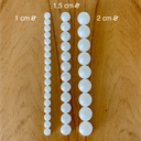 Ver imagem 4 de Rodameio Decorativo Bolinha 3d 2.0 | Boiserie Parede Vintage