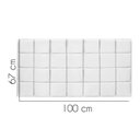 Ver imagem 2 de Painel Estofado Luxo Clara 100cm Solteiro para Cama Box Corino Branco - Gat Magazine