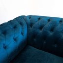 Ver imagem 1 de Conjunto c/ 2 Poltronas Chesterfield Duque Para Sala, Tv, Estar, Recepção - Suede Azul Marinho