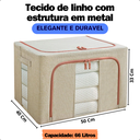 Ver imagem 2 de Caixa Organizadora para Roupas com Ziper Edredon Coberta Med