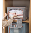 Ver imagem 7 de Caixa Organizadora para Roupas com Ziper Edredon Coberta Med