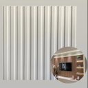 Ver imagem 2 de Kit 6 Placas Painel Ripado Revestimento Parede Encaixe Interno Texturizado Decoração 50cmx50cm 3d Pv