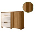 Ver imagem 5 de Comoda Texas 4 Gavetas Sapateira Freijo-off White - Moval