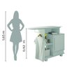 Tábua De Passar Roupa Multiuso com Gabinete Havaí Branco RV Móveis - 5