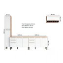 Ver imagem 6 de Cozinha Modulada Completa com 4 Peças 9 Portas 4 Gavetas e Tampo 100% MDF Itália