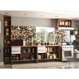 Cozinha Modulada Completa com 4 Peças 9 Portas 4 Gavetas e Tampo 100% MDF Itália - 2 Cozinha Modulada Completa com 4 Peças 9 Portas 4 Gavetas e Tampo 100% MDF Itália - 2