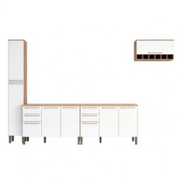 Cozinha Modulada Completa com 4 Peças 9 Portas 4 Gavetas e Tampo 100% MDF Itália - 3 Cozinha Modulada Completa com 4 Peças 9 Portas 4 Gavetas e Tampo 100% MDF Itália - 3