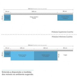 Cozinha Modulada Completa com 4 Peças 9 Portas 4 Gavetas e Tampo 100% MDF Itália - 5 Cozinha Modulada Completa com 4 Peças 9 Portas 4 Gavetas e Tampo 100% MDF Itália - 5