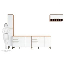Cozinha Modulada Completa com 4 Peças 9 Portas 4 Gavetas e Tampo 100% MDF Itália - 7 Cozinha Modulada Completa com 4 Peças 9 Portas 4 Gavetas e Tampo 100% MDF Itália - 7