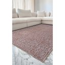 Ver imagem 2 de Tapete Sala Quarto Antiderrapante Abstrato Belga Domani:Croche Bege/1,50x2,00m