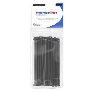 Abraçadeira Nylon Pt 4,6x390 T50l C/100u Hellermann