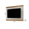 Painel para Tv de até 75" Ripado Munique 180cm Cor:fendi e Freijó Fendi e Freijó - 2
