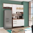 Ver imagem 1 de Cozinha Modulada Compacta com 3 Peças 7 Portas 2 Gavetas e Vidro Reflecta 100% MDF Itália