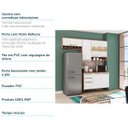 Ver imagem 5 de Cozinha Modulada Compacta com 3 Peças 7 Portas 2 Gavetas e Vidro Reflecta 100% MDF Itália