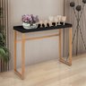 Aparador Buffet Slim P/ Sala Cozinha Pes Madeira Tampo Mdf:preto - 2