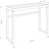 Aparador Buffet Slim P/ Sala Cozinha Pes Madeira Tampo Mdf:preto - 4
