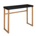 Ver imagem 3 de Aparador Buffet Slim P/ Sala Cozinha Pes Madeira Tampo Mdf:preto