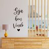 Adesivo Decorativo Seja Bem Vindo Escrita Lettering Coração Hall Entrada - 3