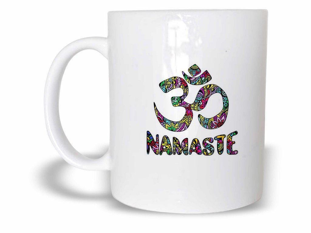 Caneca Budismo Zen 6 Meditação Yoga Polímero 325Ml - 1