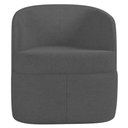 Ver imagem 6 de Kit 2 Poltronas Giratória Decorativa para Sala Dandara K04 Linho Cinza Escuro - Mpozenato