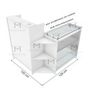 Ver imagem 5 de BALCÃO LOJA VITRINE M82.2021.B (LOJA, CAIXA) MUNDI MOVEIS