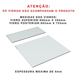 BALCÃO LOJA VITRINE M82.2021.B (LOJA, CAIXA) MUNDI MOVEIS - 6
