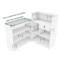 Ver imagem 4 de BALCÃO LOJA VITRINE M82.2021.B (LOJA, CAIXA) MUNDI MOVEIS