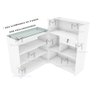BALCÃO LOJA VITRINE M82.2021.B (LOJA, CAIXA) MUNDI MOVEIS - 4