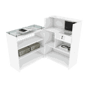 Ver imagem 1 de BALCÃO LOJA VITRINE M82.2021.B (LOJA, CAIXA) MUNDI MOVEIS