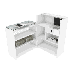 BALCÃO LOJA VITRINE M82.2021.B (LOJA, CAIXA) MUNDI MOVEIS - 1