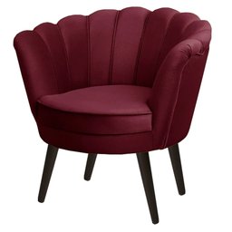 Poltrona Pétalas em Sued Premium Marsala - 2