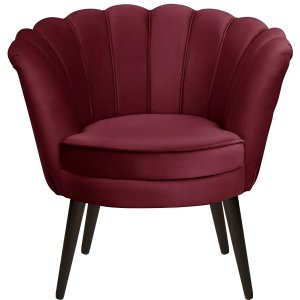Poltrona Pétalas em Sued Premium Marsala
