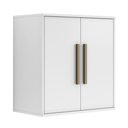Ver imagem 1 de Armário Aéreo Lorena 60cm 2 Portas MDF MDP Porta de Bater Branco