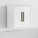 Ver imagem 5 de Armário Aéreo Lorena 60cm 2 Portas MDF MDP Porta de Bater Branco