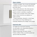 Ver imagem 3 de Armário Aéreo Lorena 60cm 2 Portas MDF MDP Porta de Bater Branco