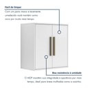 Ver imagem 2 de Armário Aéreo Lorena 60cm 2 Portas MDF MDP Porta de Bater Branco