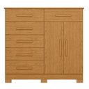 Ver imagem 7 de Cômoda para Quarto 2 Portas 124cm Ester A02 Cinamomo - Mpozenato