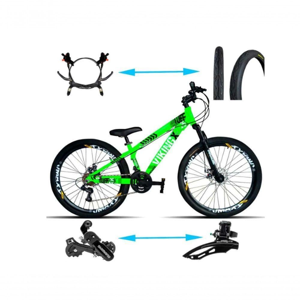 Bicicleta Viking Aro 26 Tuffx25/30 Vmaxx Freio Hidráulico 21v