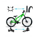Ver imagem 1 de Bicicleta Viking Aro 26 Tuffx25/30 Vmaxx Freio Hidráulico 21v Verde Neon