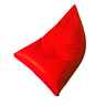 Puff Pera Triangular Corino Cheio Conforto Almofadão Gigante Hall de Entrada Eventos - Vermelho - 1