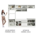 Ver imagem 6 de Armário de Cozinha Completa 270cm Branco Glamy Madesa 13